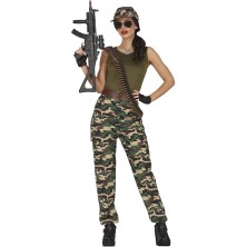 Disfraz de chica militar