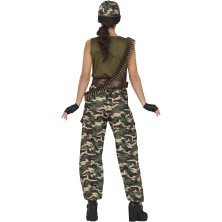 Disfraz de chica militar