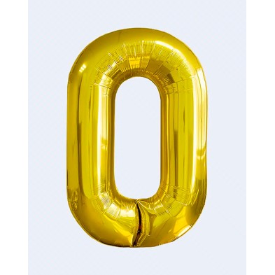 Globo numero 0 oro