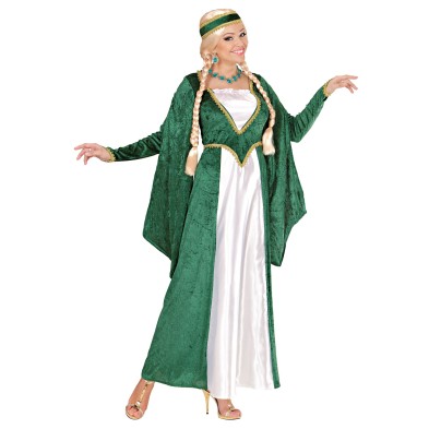 Disfraz de Dama Medieval verde