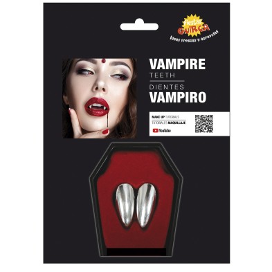 Colmillos vampiro plata