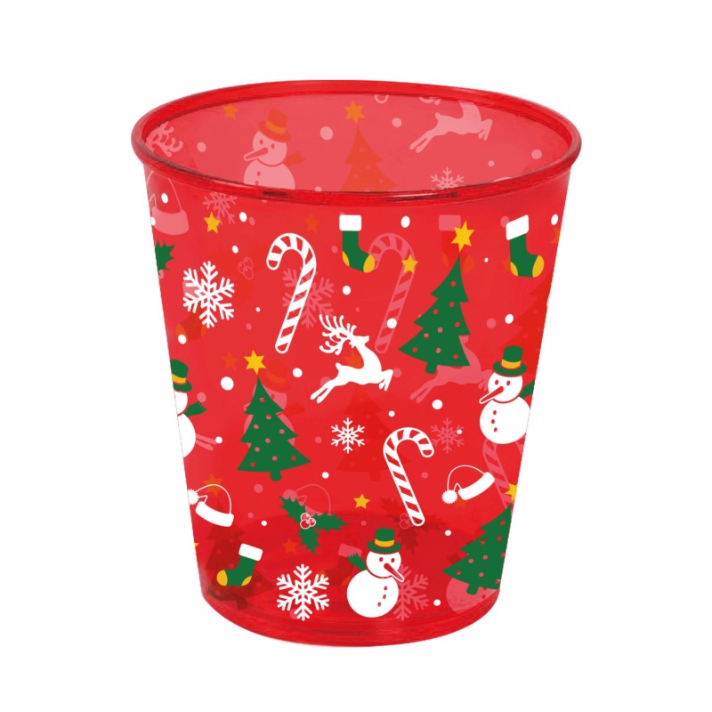 Vaso Rojo Navideño