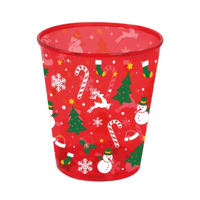 Vaso Rojo Navideño