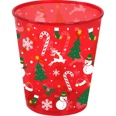 Vaso Rojo Navideño