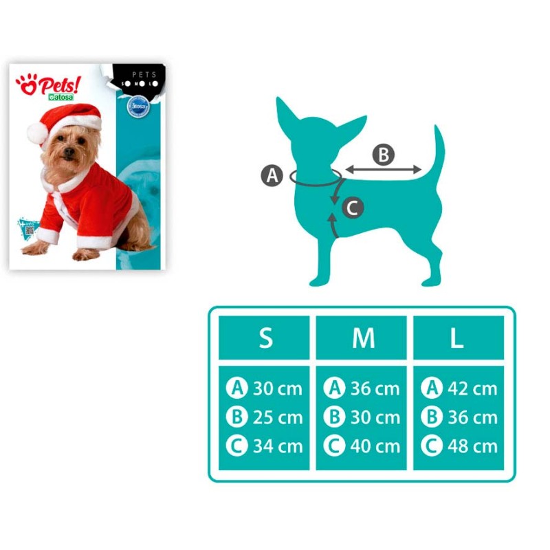 Disfraz de Papa Noel para mascota